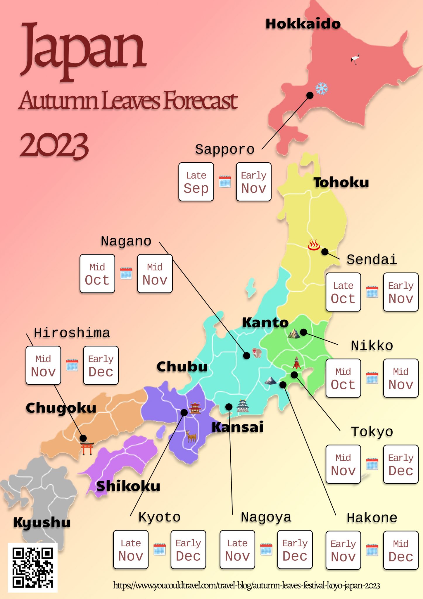 Autumn Leaves (Koyo) In Japan 2024 – Fall Colours Forecast & Viewing ...